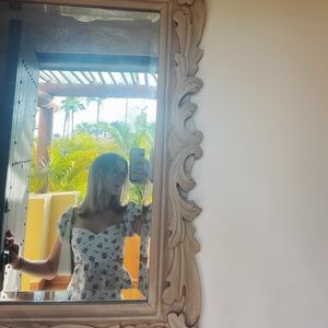 Reformation Floral Cut-Out Mini Dress